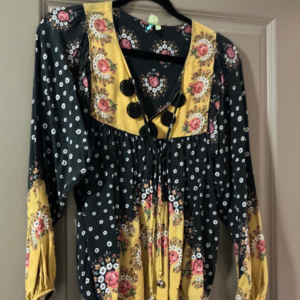 Xs Farm Rio Instaria Top Yellow Motif